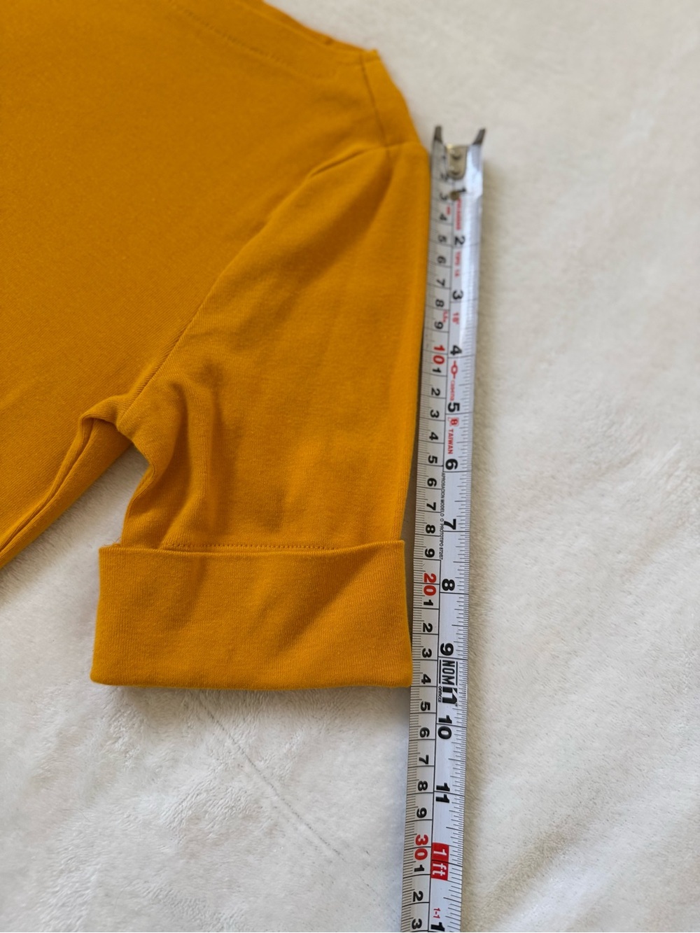 Lauren Ralph Lauren Mustard Boat Neck Top Quiet Luxury Preppy S - Picture 11 of 11